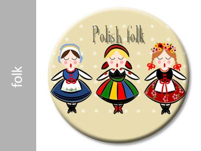 piny, przypinki, badziki folklor, folk