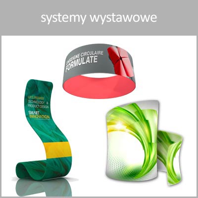 systemy wystawowe tekstylne i pcv